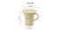 Norris Green Tea Filter Mug Set of 2 (Set Of 2 Set, Creamish White) by Urban Ladder - Design 1 Dimension - 431834