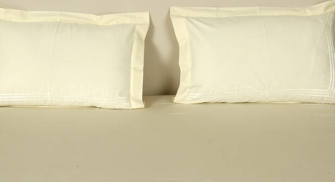 Conrad Bedsheet Set (Cream, King Size) by Urban Ladder - Cross View Design 1 - 431971