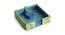 Orval Napkin Holder (Green & Blue) by Urban Ladder - Front View Design 1 - 431994