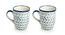 Octavia Tea & Coffee Mugs Set of 2 (Set Of 2 Set, Indigo Blue & White) by Urban Ladder - Front View Design 1 - 431997