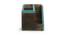 Olive Cutlery Holder (Dark Brown & Turquoise Blue) by Urban Ladder - Design 1 Side View - 432023