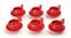 Parke Cup & Saucer Set of 6 (Red, Set of 6 Set) by Urban Ladder - Cross View Design 1 - 432105