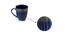 Pancha Mugs Set of 2 (Set Of 2 Set, Indigo Blue with Ash Grey) by Urban Ladder - Rear View Design 1 - 432126