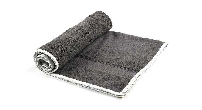 Dunne Towel (Dark Grey) by Urban Ladder - Cross View Design 1 - 432345