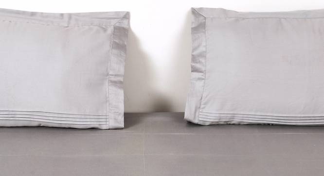Elvina Bedsheet Set (Grey, King Size) by Urban Ladder - Cross View Design 1 - 432463