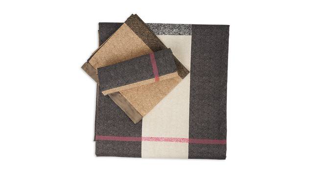 Flynn Bedsheet Set (Brown, King Size) by Urban Ladder - Cross View Design 1 - 432550
