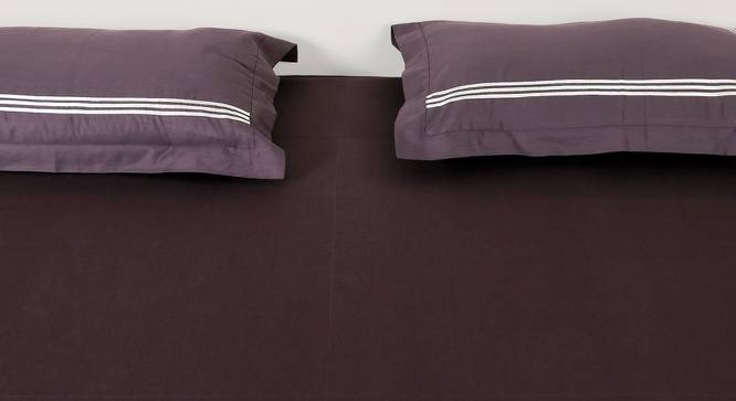 Rian Bedsheet Set (Charcoal Grey, King Size) by Urban Ladder - Cross View Design 1 - 432721
