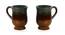 Rosalie Tea & Coffee Mugs Set of 2 (Set Of 2 Set, Amber with Teal Tints) by Urban Ladder - Front View Design 1 - 432773