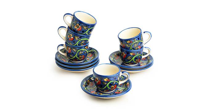 Rosemary Cups With Saucers Set of 6 (Set of 6 Set) by Urban Ladder - Front View Design 1 - 432774