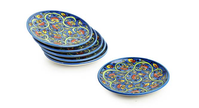 Rosemary Side Plates (Set of 6 Set) by Urban Ladder - Front View Design 1 - 432878