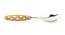 Sabrina Serving Spoon & Fork Set of 2 (Fire Yellow & Off-White) by Urban Ladder - Design 1 Side View - 433104