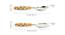 Sabrina Serving Spoon Set of 2 (Fire Yellow & Off-White) by Urban Ladder - Design 1 Dimension - 433138