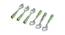 Sienna Table Spoons Set of 6 (Silver & Multicolour) by Urban Ladder - Front View Design 1 - 433175