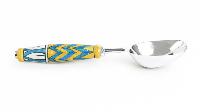 Summer Serving Spoon Set of 2 (Silver & Multicolour) by Urban Ladder - Cross View Design 1 - 433286