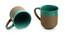 Thea Tea & Coffee Mugs Set of 2 (Set Of 2 Set, Turquoise Blue & Earthen Brown) by Urban Ladder - Cross View Design 1 - 433382