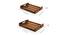 Vera Nested Serving Trays (Brown) by Urban Ladder - Design 1 Dimension - 433622