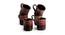 Yalonda Tea & Coffe Cups Set of 6 (Set of 6 Set, Crimson & Dark Brown) by Urban Ladder - Front View Design 1 - 433657