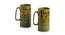 Younes Beer & Milk Mugs Set of 2 (Set Of 2 Set, Green & Yellow) by Urban Ladder - Front View Design 1 - 433660