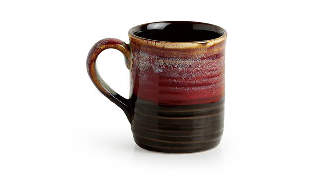 Yalonda Tea & Coffe Cups Set of 6 (Set of 6 Set, Crimson & Dark Brown) by Urban Ladder - Cross View Design 1 - 433669