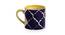 Yolaine Cups Set of 6 (Set of 6 Set, Blue, White & Yellow) by Urban Ladder - Cross View Design 1 - 433670