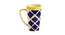 Wyatt Beer Mug Set of 2 (Set Of 2 Set, Blue, White & Yellow) by Urban Ladder - Cross View Design 1 - 433671