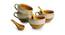 Zoey Soup Bowls With Spoons (Set Of 4 Set, Mustard Yellow & Off White) by Urban Ladder - Front View Design 1 - 433738