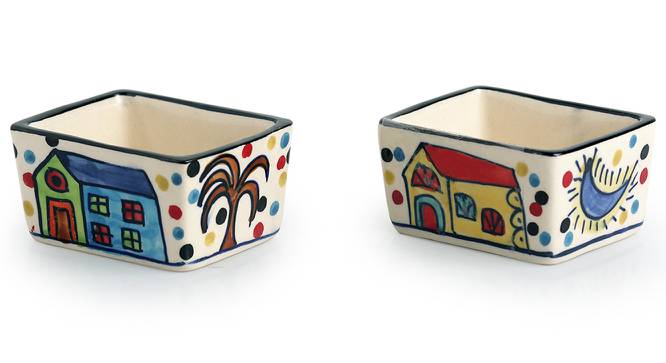 Audrey Chutney & Pickle Bowls Set of 2 (Set Of 2 Set, Multicolored) by Urban Ladder - Front View Design 1 - 433987