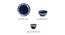 Matheo Dinner Plates, Serving Bowls & Katoris Set of 10 (Light and Dark Azure Blue, set of 10 Set) by Urban Ladder - Design 1 Close View - 434139