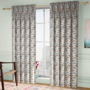 Curtains Set Design Kendra Window Curtains Set of 2 (Red, American Pleat, 73 x 152 cm (29" x 60") Curtain Size)