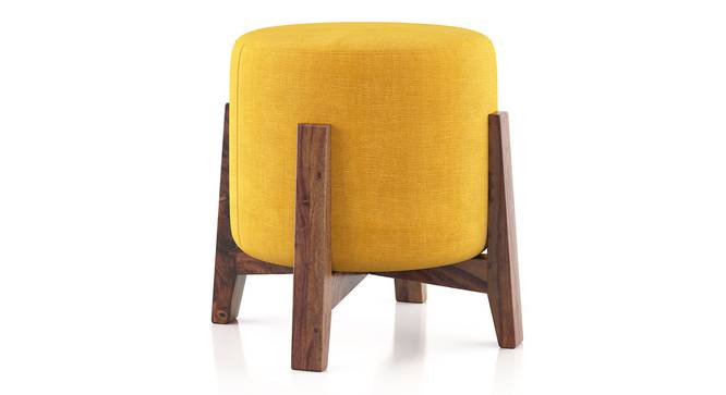 Nicole stool (Matte Mustard Yellow) by Urban Ladder - Front View Design 1 - 434347