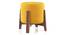Nicole stool (Matte Mustard Yellow) by Urban Ladder - Front View Design 1 - 434347