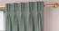 Legacy Window Curtains Set of 2 (Bottle Green, American Pleat, 73 x 274 cm (29" x 108") Curtain Size) by Urban Ladder - Cross View Design 1 - 434392