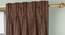Legacy Window Curtains Set of 2 (Brown, American Pleat, 73 x 152 cm (29" x 60") Curtain Size) by Urban Ladder - Cross View Design 1 - 434401