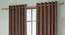 Legacy Window Curtains Set of 2 (Brown, Eyelet Pleat, 129 x 213 cm  (51" x 84") Curtain Size) by Urban Ladder - Front View Design 1 - 434450