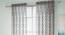 Liana Door Curtains Set of 2 (Grey, American Pleat, 59 x 213 cm  (22" x 84") Curtain Size) by Urban Ladder - Front View Design 1 - 434519