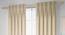 Mira Door Curtains Set of 2 (Cream, American Pleat, 73 x 213 cm (29" x 84") Curtain Size) by Urban Ladder - Front View Design 1 - 434529