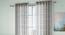 Liana Door Curtains Set of 2 (Grey, Eyelet Pleat, 109 x 274 cm  (43" x 108") Curtain Size) by Urban Ladder - Front View Design 1 - 434589