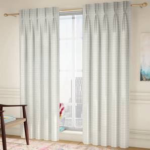 Curtains Sale Design Mira Door Curtains Set of 2 (White, American Pleat, 73 x 213 cm (29" x 84") Curtain Size)