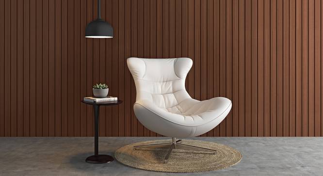 Madonna Swivel Lounge Chair (White) by Urban Ladder - Full View Design 1 - 434793