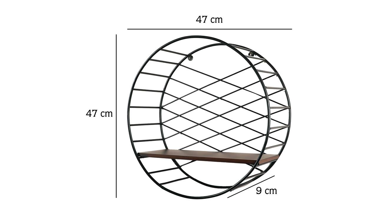 Artemis wall shelf black matte 6
