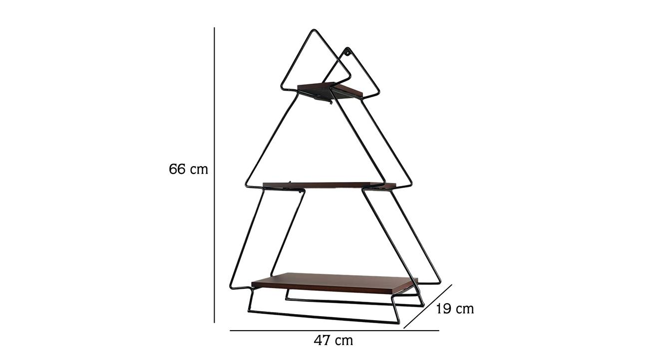 Astraea wall shelf black matte 6