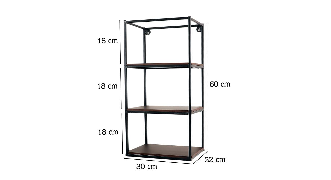 Demeter wall shelf black matte 6