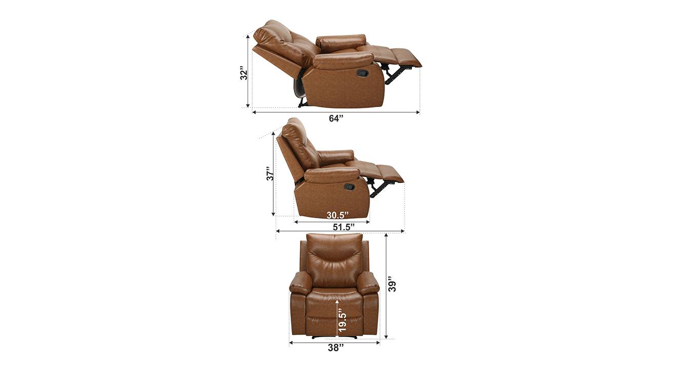 Seaver recliner brown 6