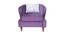 Sylvie Wing Chair (Purple, Matte Finish) by Urban Ladder - Front View Design 1 - 434930