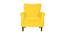 Lavine Accent Chair (Yellow, Matte Finish) by Urban Ladder - Front View Design 1 - 434932