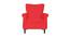 Lavine Accent Chair (Red, Matte Finish) by Urban Ladder - Front View Design 1 - 434933