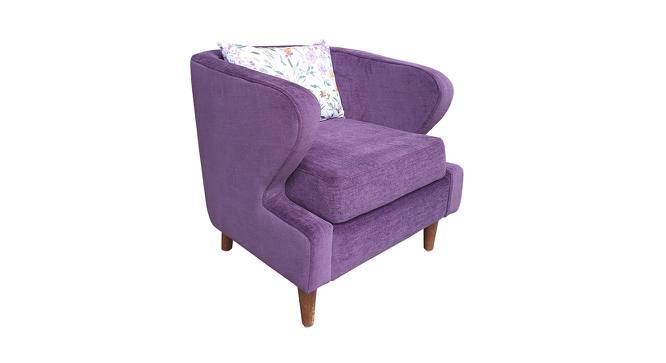 Sylvie Wing Chair (Purple, Matte Finish) by Urban Ladder - Cross View Design 1 - 434934