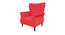 Lavine Accent Chair (Red, Matte Finish) by Urban Ladder - Cross View Design 1 - 434937