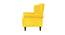 Lavine Accent Chair (Yellow, Matte Finish) by Urban Ladder - Design 1 Side View - 434940