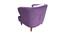Sylvie Wing Chair (Purple, Matte Finish) by Urban Ladder - Rear View Design 1 - 434942
